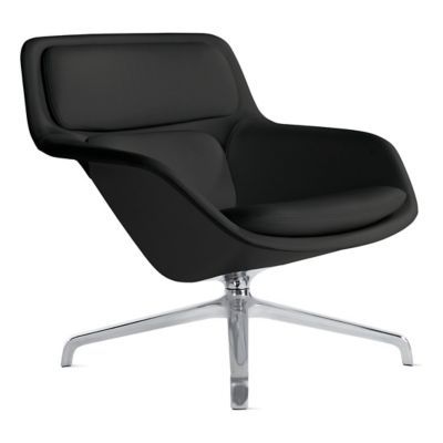 Herman Miller Striad Lounge Chair, 4 Star Swivel in Black - Herman Miller Authorized Retailer