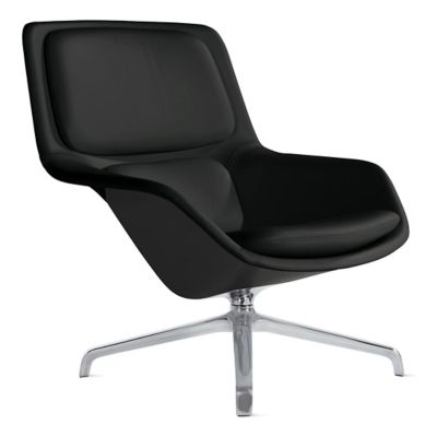 Herman Miller Striad Lounge Chair, 4 Star Swivel in Black - Herman Miller Authorized Retailer
