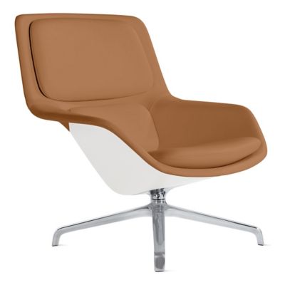 Herman Miller Striad Lounge Chair, 4 Star Swivel in Brown - Herman Miller Authorized Retailer