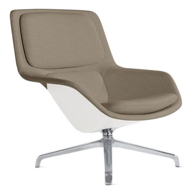 Herman Miller Striad Lounge Chair, 4 Star Swivel in Grey - Herman Miller Authorized Retailer