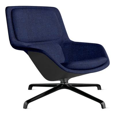 Herman Miller Striad Lounge Chair, 4 Star Swivel in Blue - Herman Miller Authorized Retailer