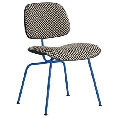 Herman Miller Eames Upholstered Molded Plastic Dining Chair in Black - Herman Miller Authorized Retailer