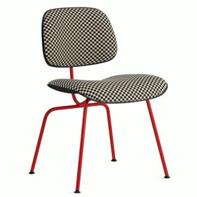Herman Miller Eames Upholstered Molded Plastic Dining Chair in Black - Herman Miller Authorized Retailer