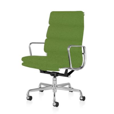 Herman Miller Eames Soft Pad Executive Chair - Color: Green - EA437VDLLTI48 - Herman Miller Authorized Retailer