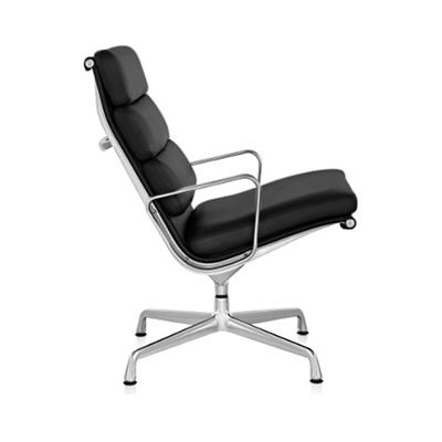 Herman Miller Eames Soft Pad Lounge Chair - Color: Black - EA416LTI29 - Herman Miller Authorized Retailer