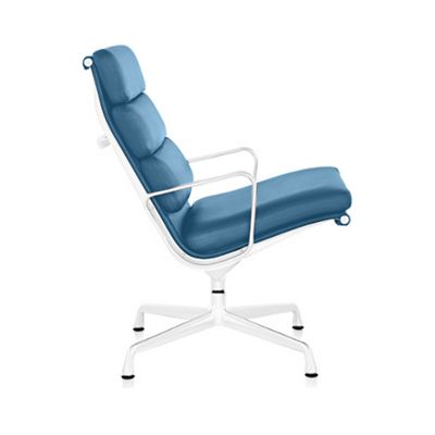 Herman Miller Eames Soft Pad Lounge Chair - Color: Blue - EA41691TI41 - Herman Miller Authorized Retailer