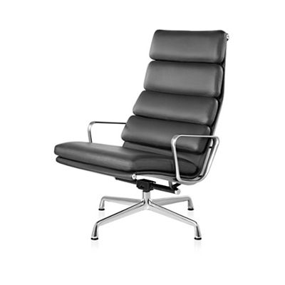 Herman Miller Eames Soft Pad Lounge Chair - Color: Grey - EA422L2111 - Herman Miller Authorized Retailer