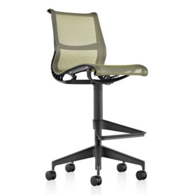 Setu Work Stool, Graphite Column