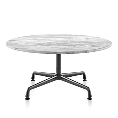 Eames Round Occasional Tables with Universal Base, Outdoor