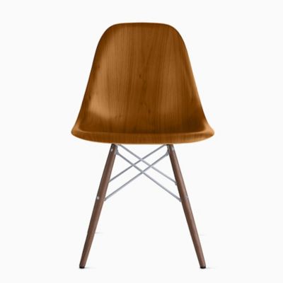 Herman Miller Eames Molded Wood Side Chair with Dowel-Leg Base - Color: Brown - DWSW.47OU9NE9 - Herman Miller Authorized Retailer