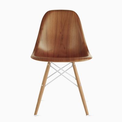 Herman Miller Eames Molded Wood Side Chair with Dowel-Leg Base - Color: Wood tones - DWSW.91ULOUE8 - Herman Miller Authorized Retailer