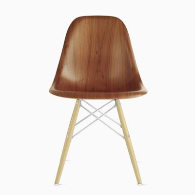 Herman Miller Eames Molded Wood Side Chair with Dowel-Leg Base - Color: Wood tones - DWSW.91A2OUE8 - Herman Miller Authorized Retailer