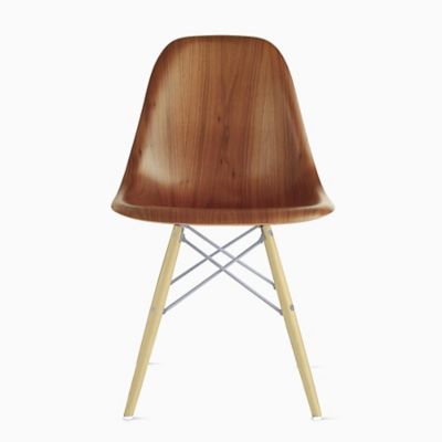 Herman Miller Eames Molded Wood Side Chair with Dowel-Leg Base - Color: Wood tones - DWSW.47A2OUE8 - Herman Miller Authorized Retailer