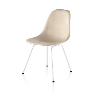 Herman Miller Eames Molded Wood Side Chair with 4-Leg Base - Color: White - DWSX.91A2E8 - Herman Miller Authorized Retailer