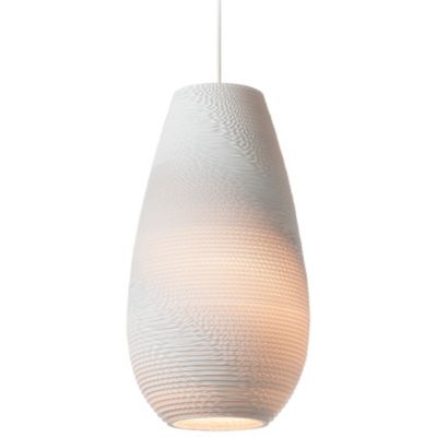 Drop White Scraplight Pendant