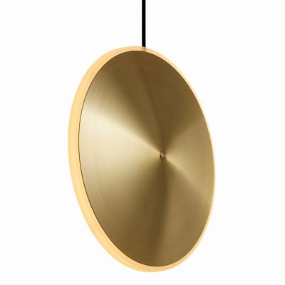 Graypants Chrona LED Vertical Pendant Light - Color: Brass - Size: Medium -