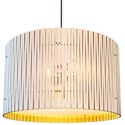 Graypants Kerflights Drum Pendant Light - Color: White - Size: 22 - GP-5