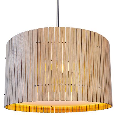 Graypants Kerflights Drum Pendant Light - Color: Brown - Size: 22 - GP-5