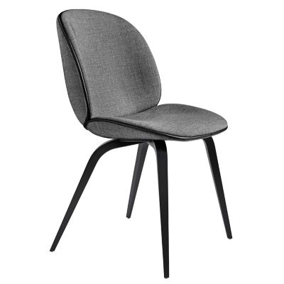 Beetle Upholstered Dining Chair Wood Base