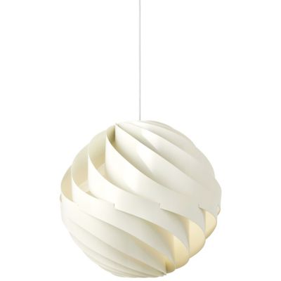 GUBI Turbo Pendant Light - Color: White - Size: Large - 10114936