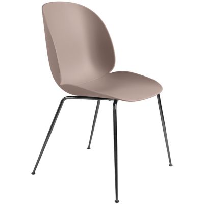 GUBI Beetle Dining Chair Conic Base - Color: Pink - 10024246