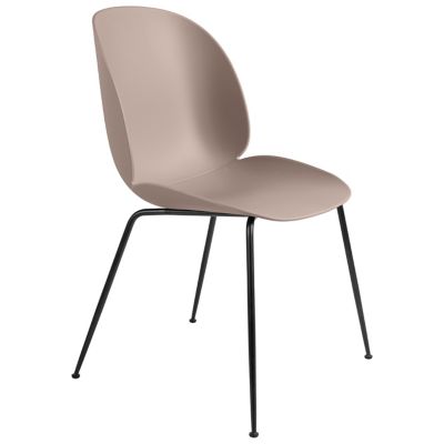 GUBI Beetle Dining Chair Conic Base - Color: Pink - 10024244