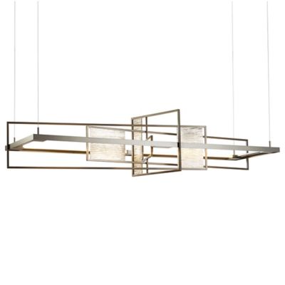 Hubbardton Forge Summer LED Linear Chandelier Light - Color: Black - 139754