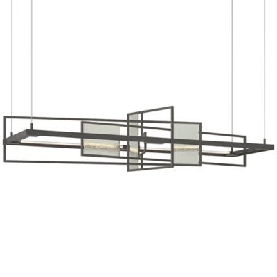 Hubbardton Forge Summer LED Linear Chandelier Light - Color: Silver - 13975