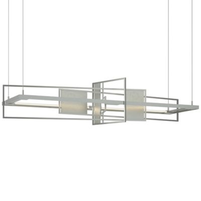 Hubbardton Forge Summer LED Linear Chandelier Light - Color: Silver - 13975