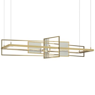 Hubbardton Forge Summer LED Linear Chandelier Light - Color: Silver - 13975