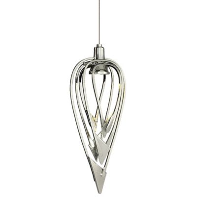 Hubbardton Forge Amulet Mini Pendant Light - Color: Silver - Size: 1 light 