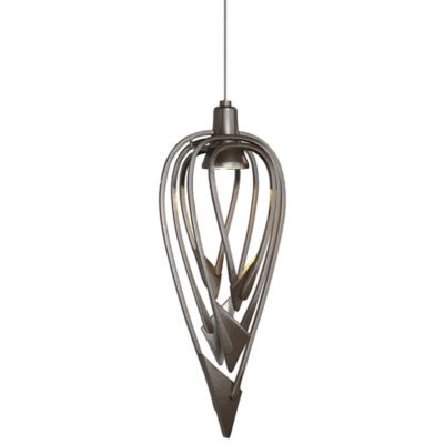 Hubbardton Forge Amulet Mini Pendant Light - Color: Bronze - Size: 1 light 