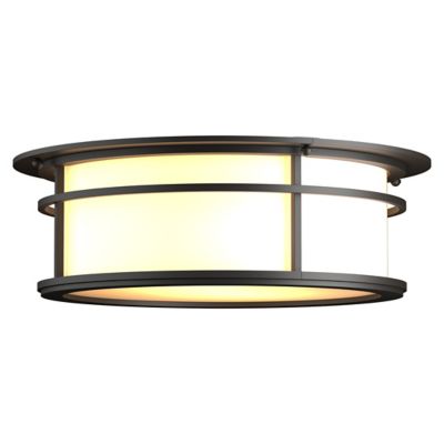 Hubbardton Forge Province Outdoor Flushmount Light - Color: Bronze - Size: 