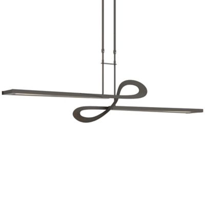 Hubbardton Forge Switchback LED Linear Chandelier Light - Color: Oil Rubbed