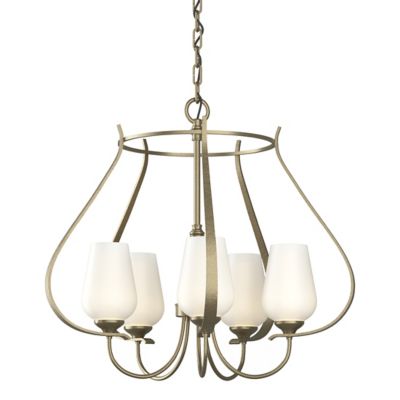 Hubbardton Forge Flora Chandelier - Color: Gold - Size: 5 light - 103045-10