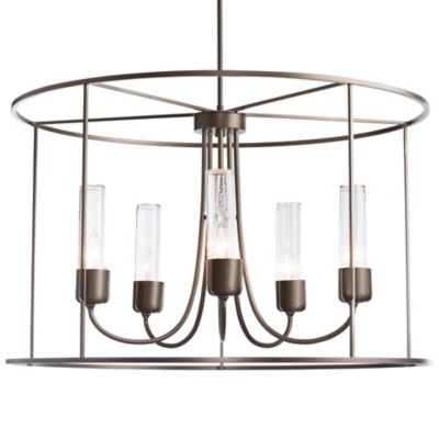 Hubbardton Forge Portico Drum Outdoor Pendant Light - Color: Bronze - Size: