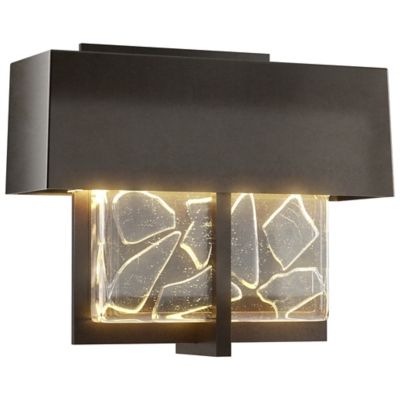 Hubbardton Forge Shard Small LED Outdoor Wall Sconce - Color: Oil Rubbed - 