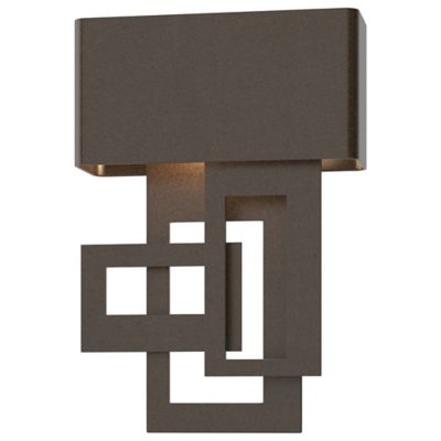 Hubbardton Forge Collage Outdoor LED Wall Sconce - Color: Oil Rubbed - Size