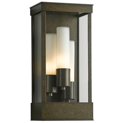 Hubbardton Forge Portico Coastal Outdoor Wall Sconce - Color: Grey - Size: 