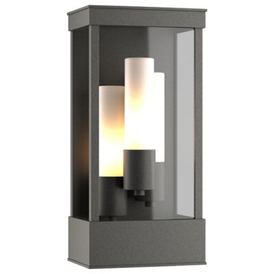 Hubbardton Forge Portico Coastal Outdoor Wall Sconce - Color: Silver - Size