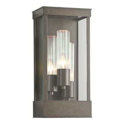 Hubbardton Forge Portico Coastal Outdoor Wall Sconce - Color: Silver - Size