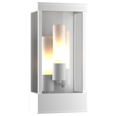 Hubbardton Forge Portico Coastal Outdoor Wall Sconce - Color: White - Size: