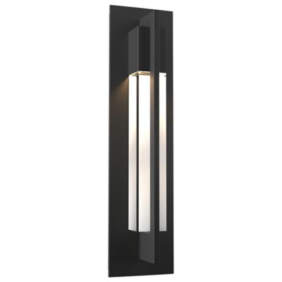 Hubbardton Forge Axis Coastal Outdoor Wall Sconce - Color: Black - Size: Me