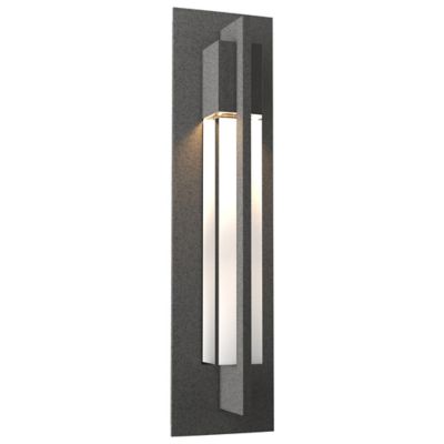 Hubbardton Forge Axis Coastal Outdoor Wall Sconce - Color: Grey - Size: Med