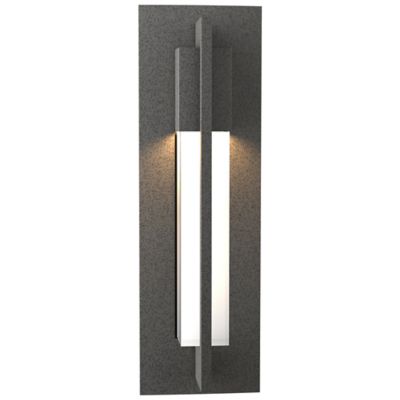 Hubbardton Forge Axis Coastal Outdoor Wall Sconce - Color: Grey - Size: Sma