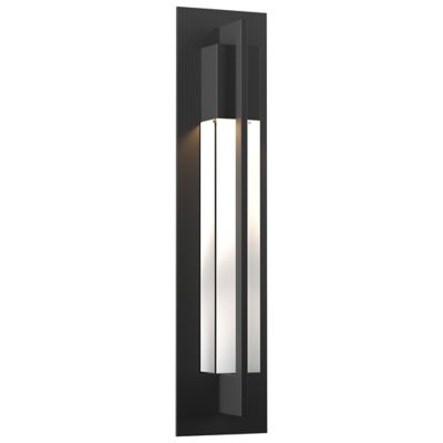 Hubbardton Forge Axis Coastal Outdoor Wall Sconce - Color: Black - Size: La