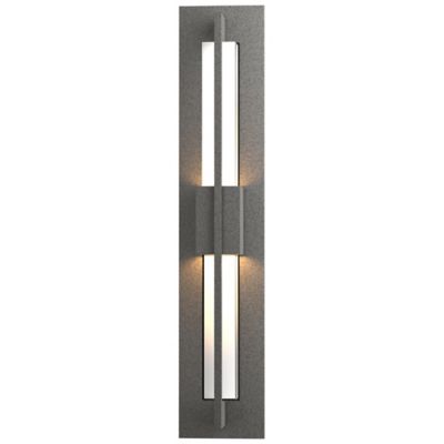 Hubbardton Forge Double Axis LED Outdoor Wall Sconce - Color: Polished - Si