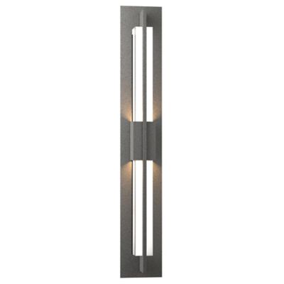 Hubbardton Forge Double Axis LED Outdoor Wall Sconce - Color: Polished - Si