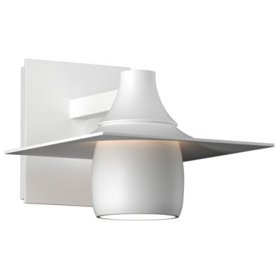 Hubbardton Forge Hood Coastal Outdoor Dark Sky Wall Sconce - Color: White -