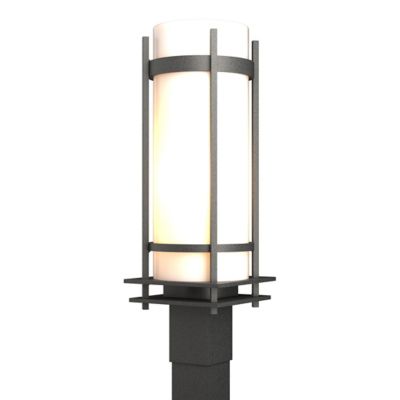 Hubbardton Forge Banded Coastal Outdoor Post Light - Color: Silver - Size: 